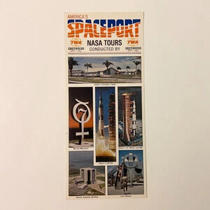 Vintage 1960s Americas Spaceport Nasa Tours Brochure John F Kennedy Space Center